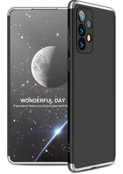 Galaxy A73 Kılıf Soft Hard Koruma Ays Siyah-Gri