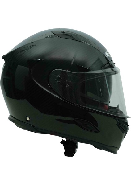 ZS-1800B Parlak Karbon Kapalı Kask