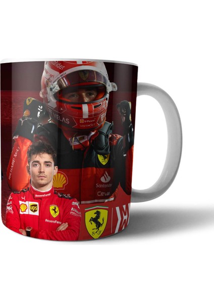 Charles Leclerc Formula 1 Ferrari Kupa Bardak Model 1