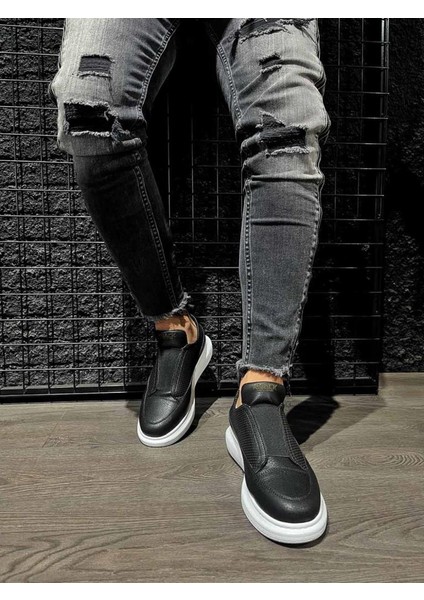 Knack Sneakers Ayakkabı 911 Siyah (Beyaz Taban)