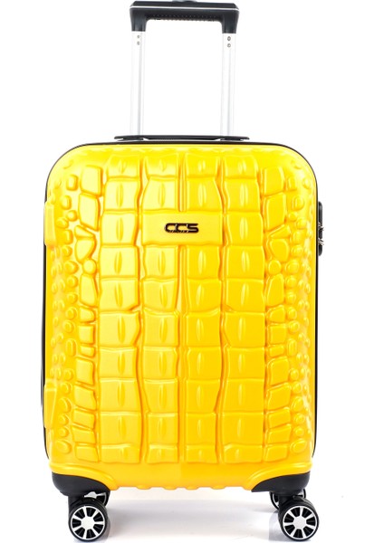 Sarı-Siyah Ççs 5201 Crocodıle Abs Orta Boy Valiz