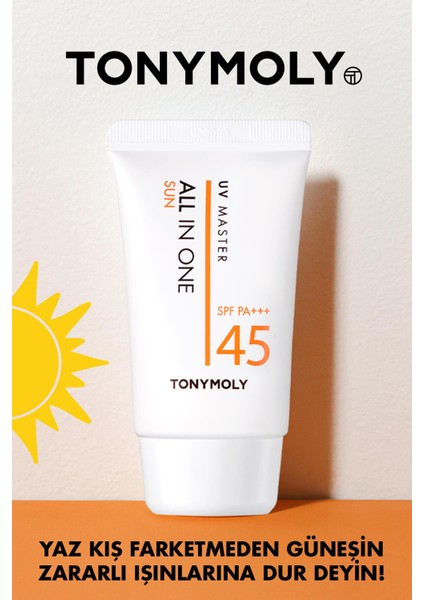 Güneş Kremi UV Master All in One Nemlendirici Meyve ve Çiçek Özlü SPF 45 PA+++ 50ml