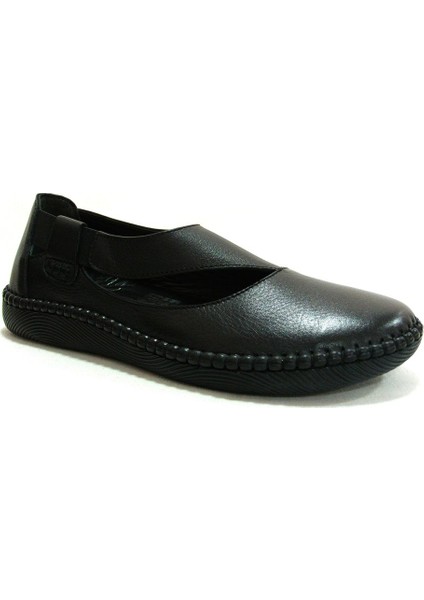 Siyah Loafer Hakiki Deri Anatomik Ayakkabı