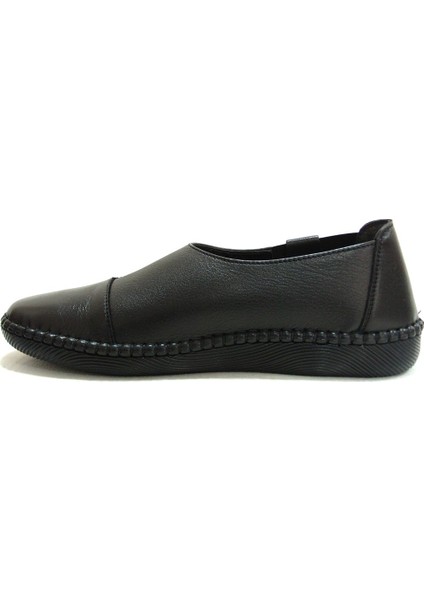 Siyah Loafer Hakiki Deri Anatomik Ayakkabı
