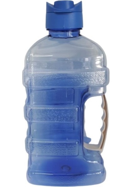 Kulplu Mini Damacana 1,6 Lt - Pratik Kapaklı Köşeli Mavi Renkli
