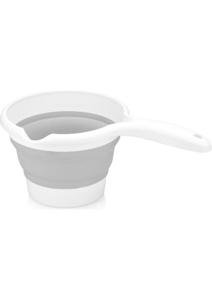Gri Katlanır Kulplu Silikon Plastik 1,2 Lt Maşrapa /CN.M22