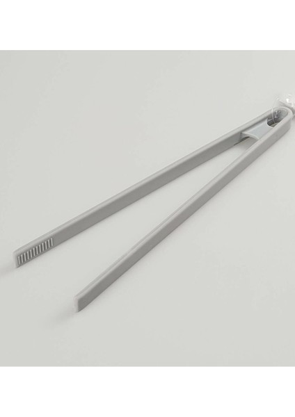 Silikon Kızartma Maşası Gri 29 cm - Büyük Boy Komple Silikon Maşa Gri