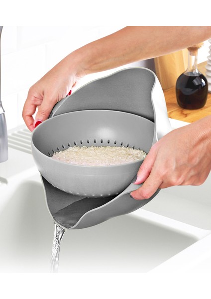 360 Dermegaw Dönebilir Süzgeç Gri