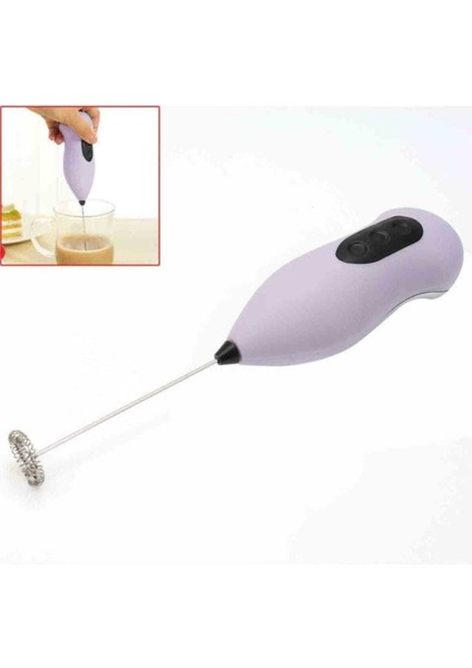 Mini Mixer Kahve Süt Köpürtücü Karıştırıcı Cappucino Mikser