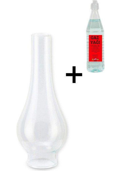 Yedek Gaz Lambası Üst Camı & 1 Lt. Gaz Yağı