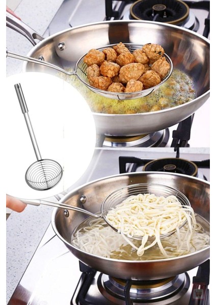 Metal Süzgeç Kızartma Haşlama Kevgiri