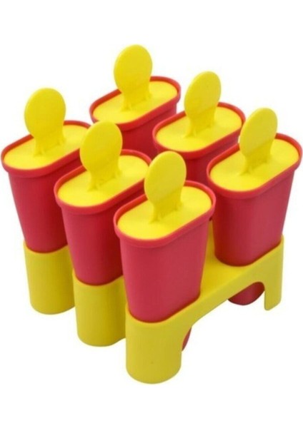 Chogist 6'lı Dondurma Kalıbı - Pembe/sarı