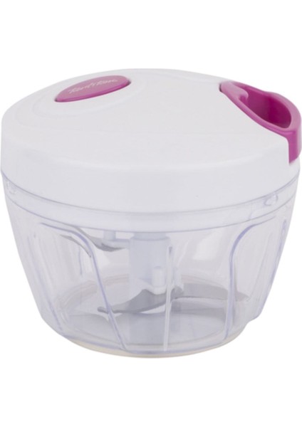 Fuşya Beyaz Küçük Pratik Doğrayıcı 375ML