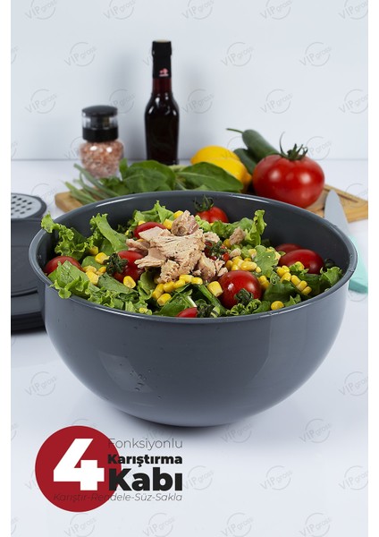 Rendeli Karıştırma Kabı/gri