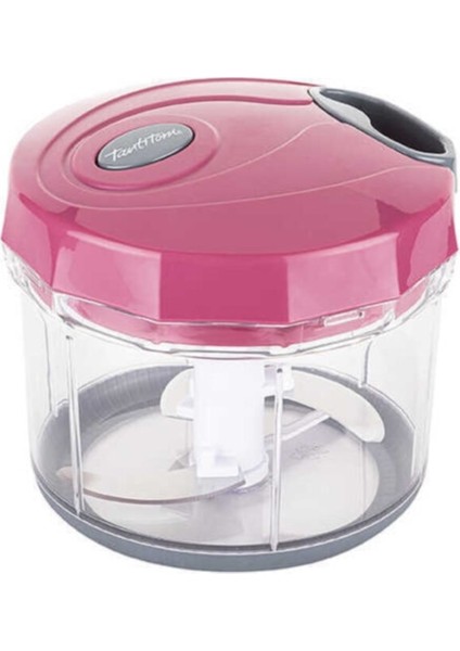 Gri Pembe Büyük Pratik Doğrayıcı ve Çırpıcı 1000ML