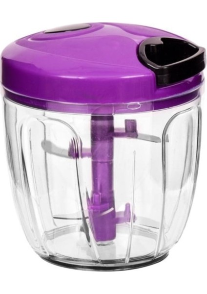 Rondom Premium Siyah Renkli 5 Bıçaklı Ipli Rondo Mor