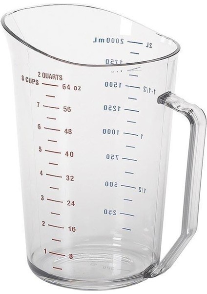 Polycarbonat Ölçekli Ölçü Kabı 2 L