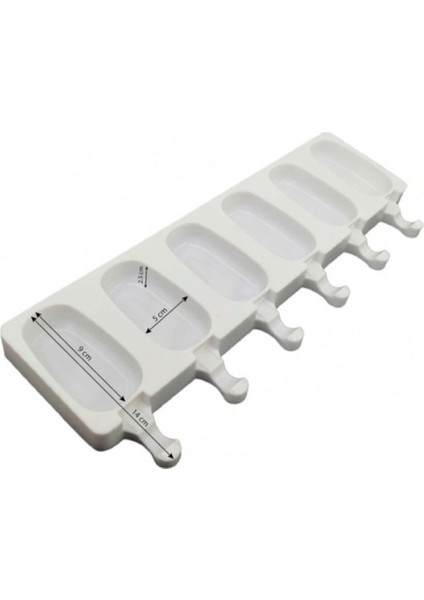 Silikon Magnum Dondurma Kalıbı 6'lı