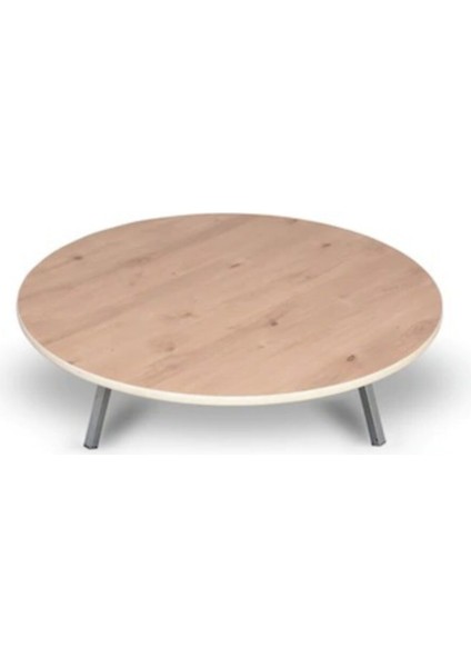 Ahşap Yer Sofrası 90 cm Metal Katlanır Ayaklı