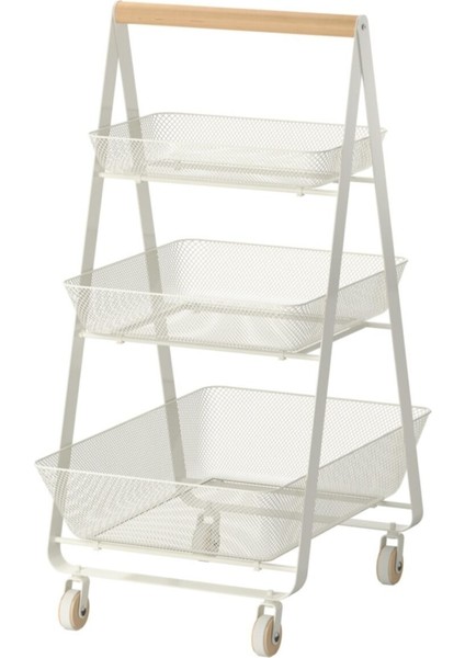 Ikea Risatorp Servis Arabası Beyaz 57X39X86 cm