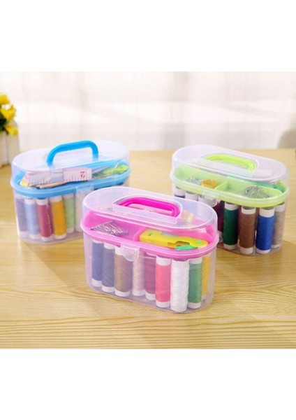 Pratik Mini Dikiş Kutusu Iğne Iplikli Mezuralı Set Takım fiyatları