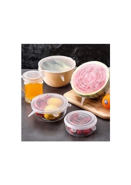 Silikon Streç Kapak 6'lı