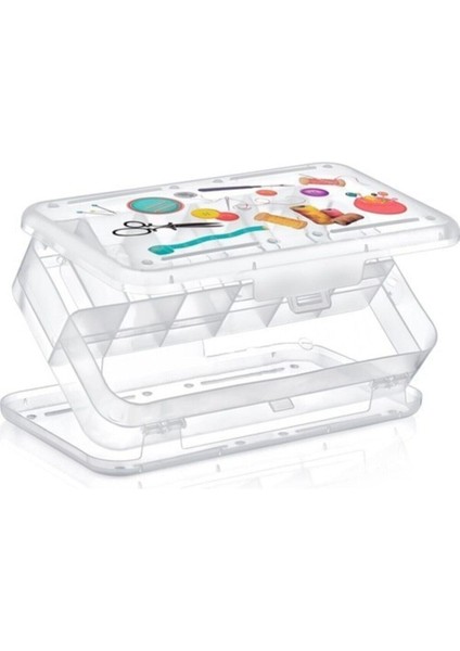 Çift Taraflı 10 Bölmeli Hobi ve Dikiş Kutusu Arduino Organizer fiyatları