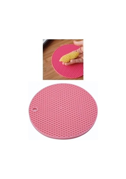 Kalburabastı Kalıbı, Rengarenk Yuvarlak Petek Şekilli Silikon Nihale