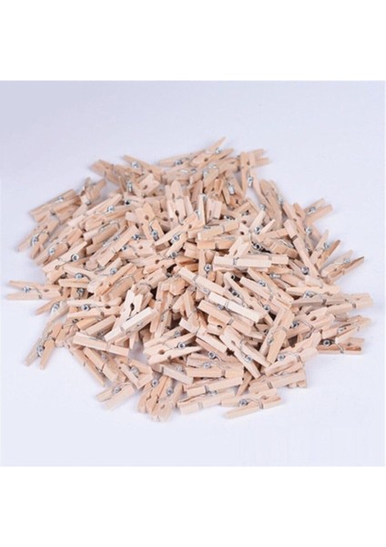 Ahşap Mini Mandal Seti Tek Renk 100 Adet fiyatları