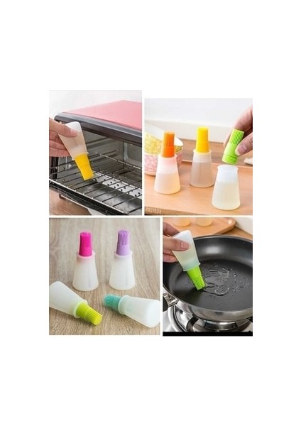 Hazneli Silikon Yağ Sos ve Yumurta Fırçasıv