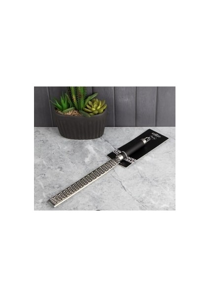 Paslanmaz Çelik Silikon Siyah Saplı Peynir Rendesi