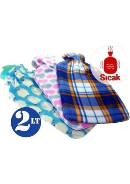 Termofor Sıcak Su Torbası 2000 ml Özel Kılıflı