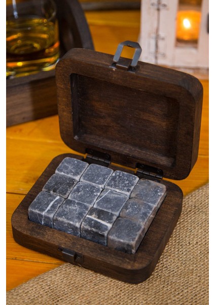 Ahşap Kutulu Viski Taşı Seti fiyatları