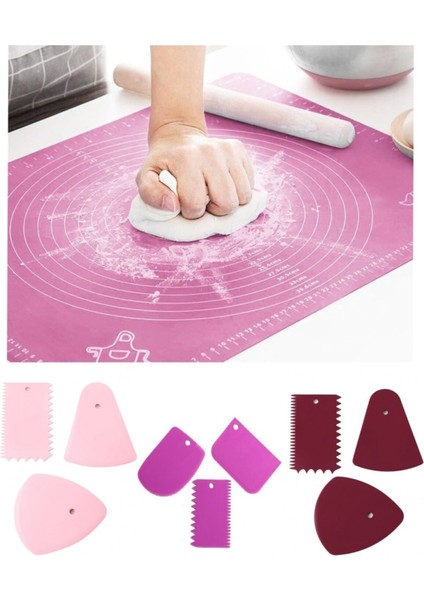 2 Li Set 45X65 cm Silikon Hamur Açma Matı ve fiyatları