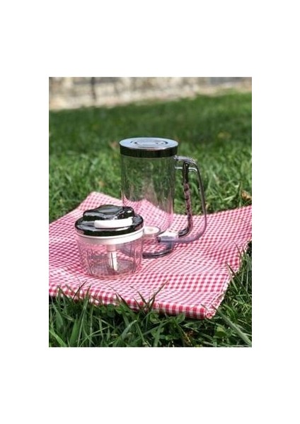 Pratik Hamur Dağıtıcı ve Ipli Rondo Seti Füme Rengi