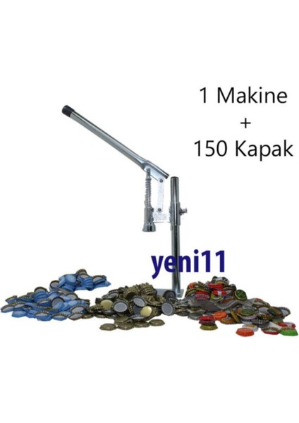 Soda Gazoz Kapağı Kapatma Makinesi + 150 Kapak Şişe Kapatma Aleti fiyatları