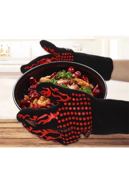 Geeaır Yüksek Sıcaklığa Dayanıklı Tek El Kaymaz Yanmaz Eldiven L Beden fiyatları