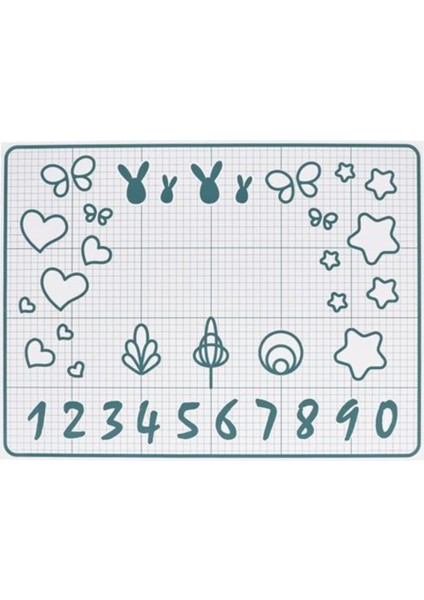 Baktradıtıon Hamur Açma Matı, Beyaz-Turkuaz ( 61X46 cm ) fiyatları