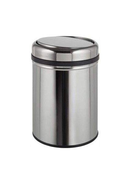 -5018 Krom 8 Lt Pratik Kapak Çöp Kovası