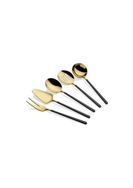 Allegra Black Gold 5 Parça Kepçe Seti