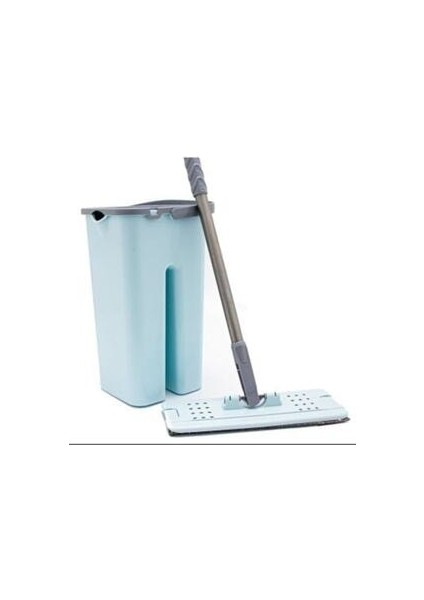 Zambak Tablet Mop Pratik Temizlik Seti Mavi + 5 Yedek Mop