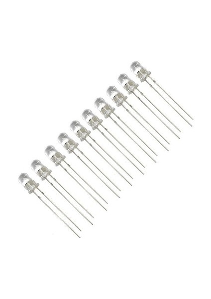 10 Adet 5mm Beyaz LED