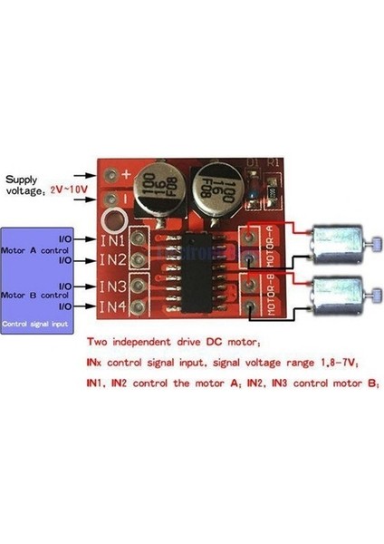 MX1508 Dc Motor Sürücü Modülü