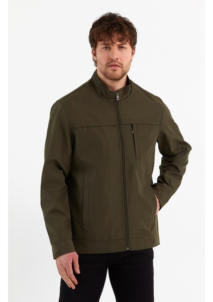 Yeni Sezon Erkek Yeşil İki İç Cepli Su Ve Rüzgar Geçirmez Mevsimlik&Yazlık Mont