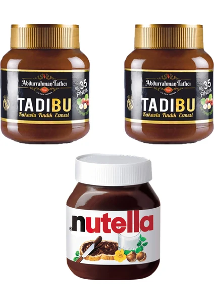 Abdurrahman Tatlıcı Tadıbu 2 x 330 gr + Nutella 400 gr