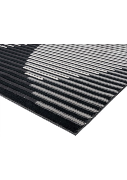 Lykia Siyah Gri Modern Halı LYK014 modelleri