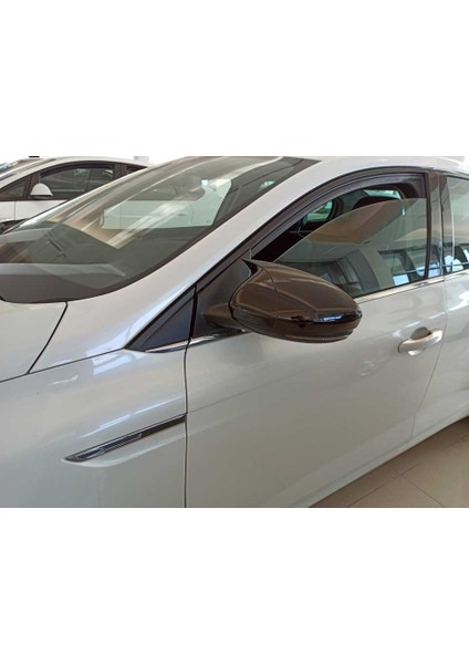 Renault Megane 4 2016+ Batman Ayna Kapağı Piano Black