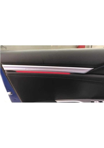 Honda Civic Fc5 2016-2020 Kapı Iç Çıta Ambians 2 Parça Kırmızı