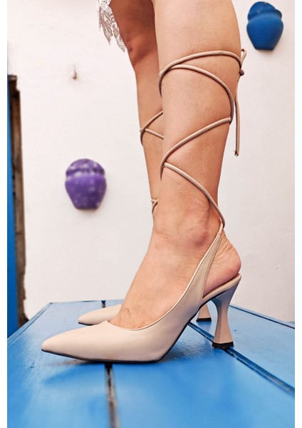 White Line Ten Bilekten Bağlamalı Kadın Stiletto modelleri