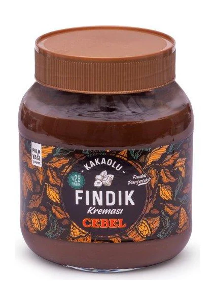 Fındık Parçacıklı Kakaolu Fındık Kreması 700 gr Kav. % 23